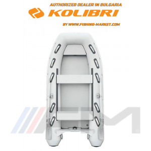 KOLIBRI - Надуваема моторна лодка с надуваем кил KM-360 DXL Explorer Airdeck - светло сива